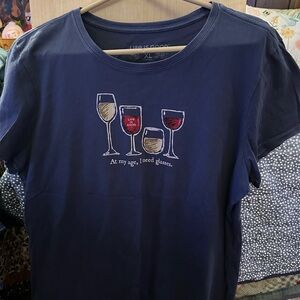 Life Is Good Navy Blue Short Sleeve Tee